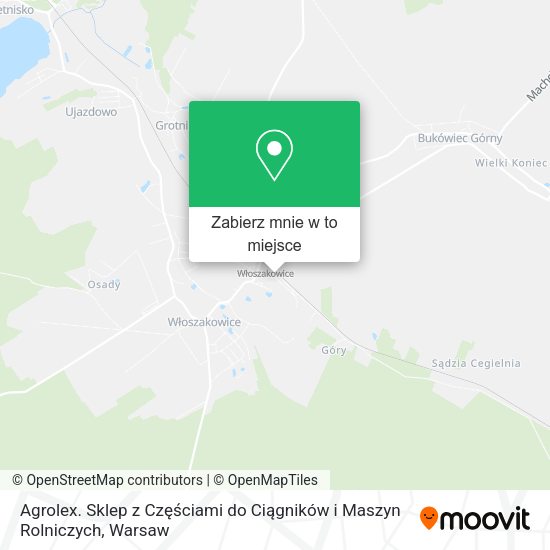 Mapa Agrolex. Sklep z Częściami do Ciągników i Maszyn Rolniczych