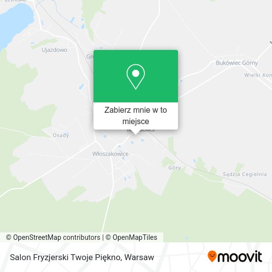 Mapa Salon Fryzjerski Twoje Piękno