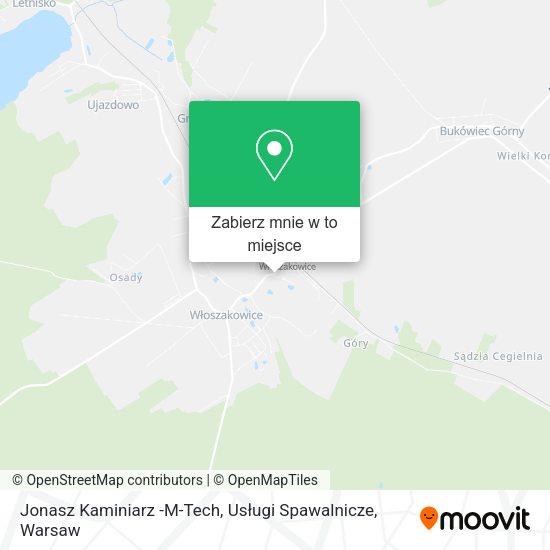 Mapa Jonasz Kaminiarz -M-Tech, Usługi Spawalnicze