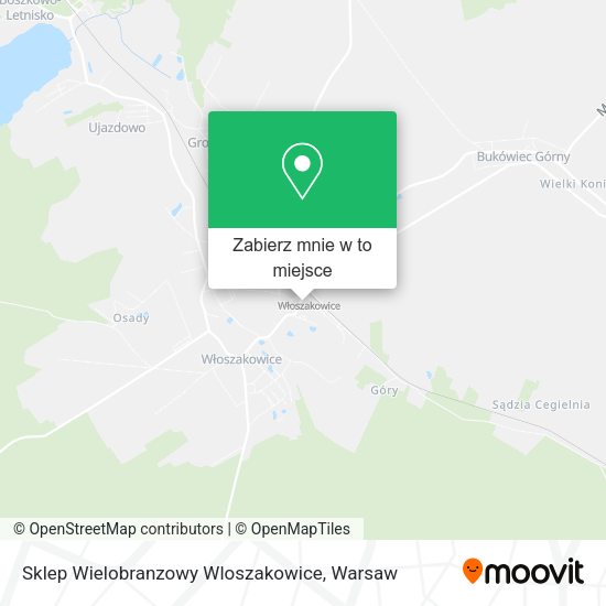 Mapa Sklep Wielobranzowy Wloszakowice