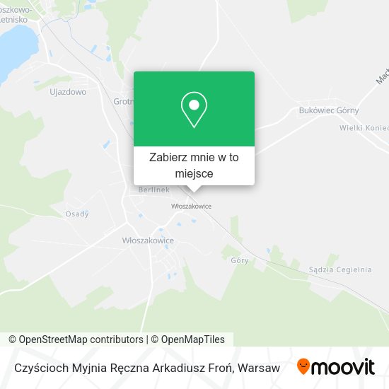 Mapa Czyścioch Myjnia Ręczna Arkadiusz Froń