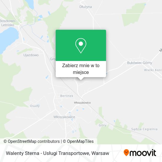 Mapa Walenty Sterna - Usługi Transportowe