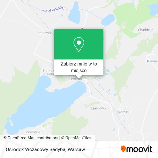 Mapa Ośrodek Wczasowy Sadyba