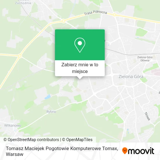 Mapa Tomasz Maciejek Pogotowie Komputerowe Tomax