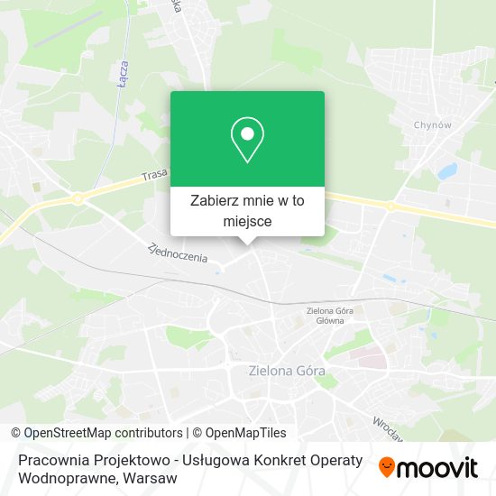 Mapa Pracownia Projektowo - Usługowa Konkret Operaty Wodnoprawne