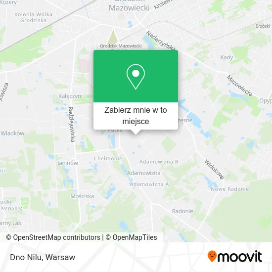 Mapa Dno Nilu