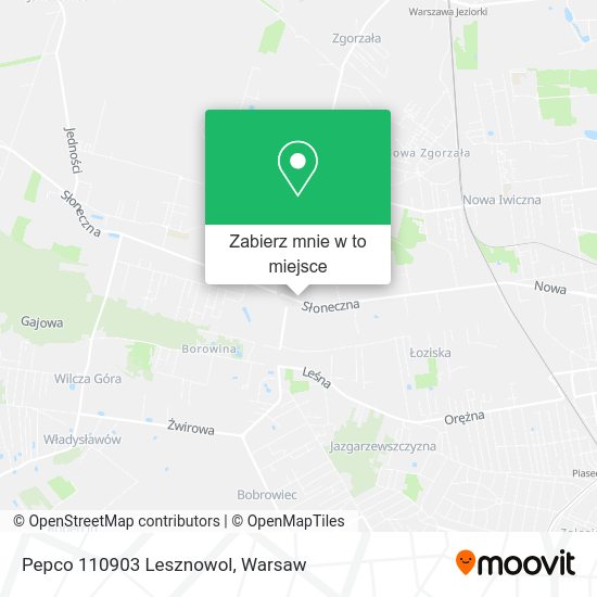 Mapa Pepco 110903 Lesznowol