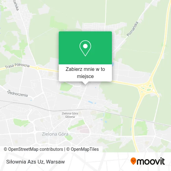 Mapa Siłownia Azs Uz