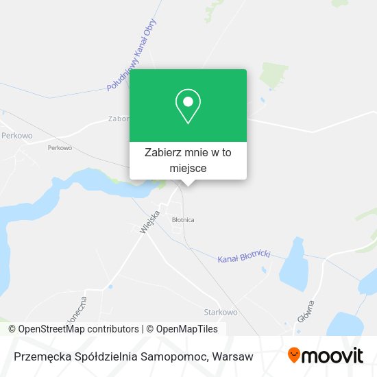 Mapa Przemęcka Spółdzielnia Samopomoc