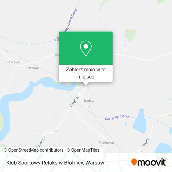 Mapa Klub Sportowy Relaks w Błotnicy