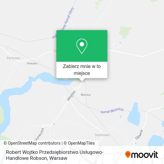 Mapa Robert Wojtko Przedsiębiorstwo Usługowo-Handlowe Robson