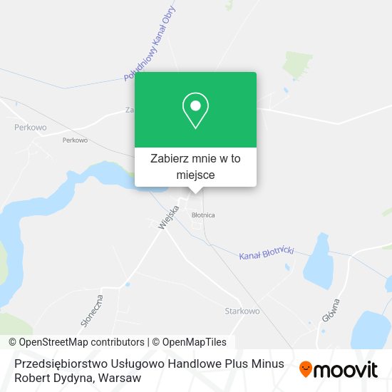 Mapa Przedsiębiorstwo Usługowo Handlowe Plus Minus Robert Dydyna