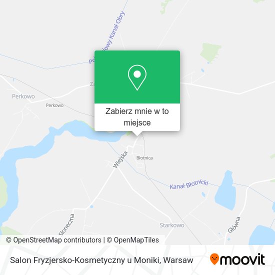 Mapa Salon Fryzjersko-Kosmetyczny u Moniki