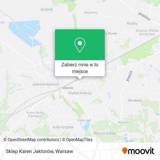 Mapa Sklep Karen Jaktorów