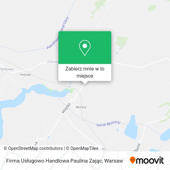 Mapa Firma Usługowo Handlowa Paulina Zając