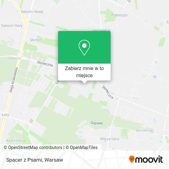 Mapa Spacer z Psami