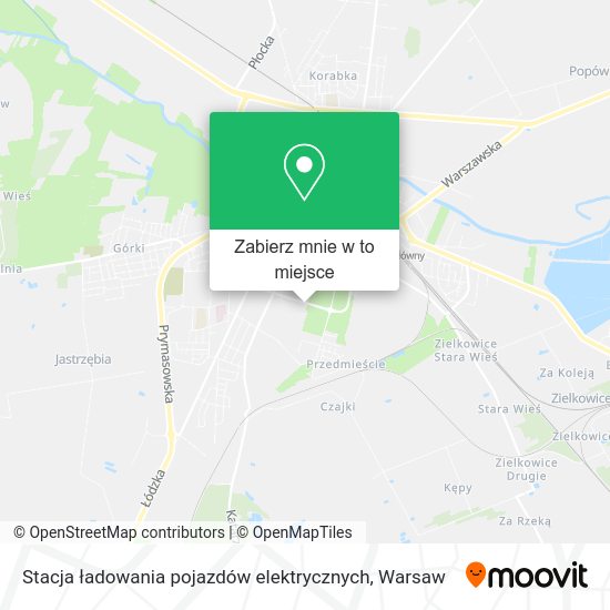 Mapa Stacja ładowania pojazdów elektrycznych