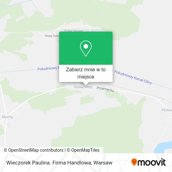 Mapa Wieczorek Paulina. Firma Handlowa