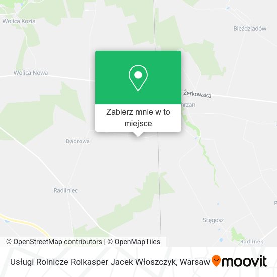 Mapa Usługi Rolnicze Rolkasper Jacek Włoszczyk