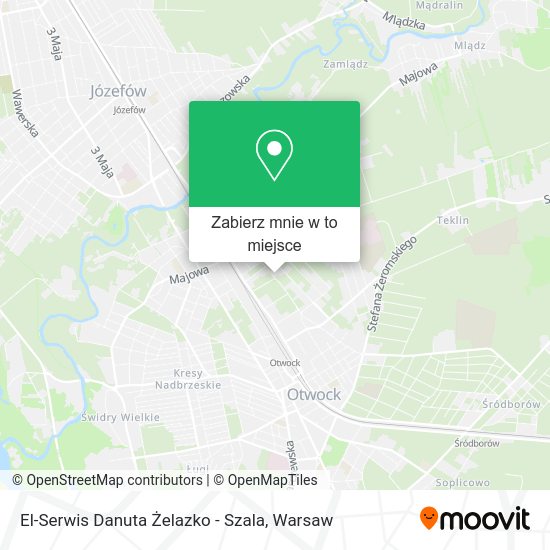 Mapa El-Serwis Danuta Żelazko - Szala