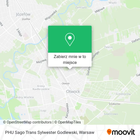 Mapa PHU Sago Trans Sylwester Godlewski