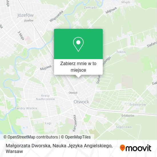 Mapa Małgorzata Dworska, Nauka Języka Angielskiego