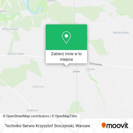 Mapa Techniko Serwis Krzysztof Sroczynski