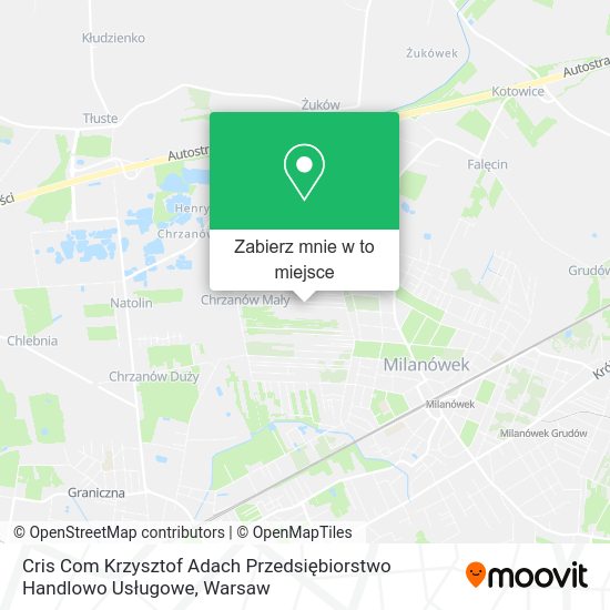 Mapa Cris Com Krzysztof Adach Przedsiębiorstwo Handlowo Usługowe