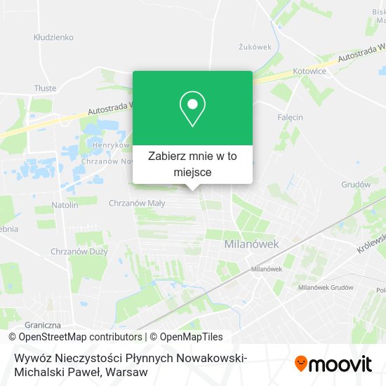 Mapa Wywóz Nieczystości Płynnych Nowakowski-Michalski Paweł