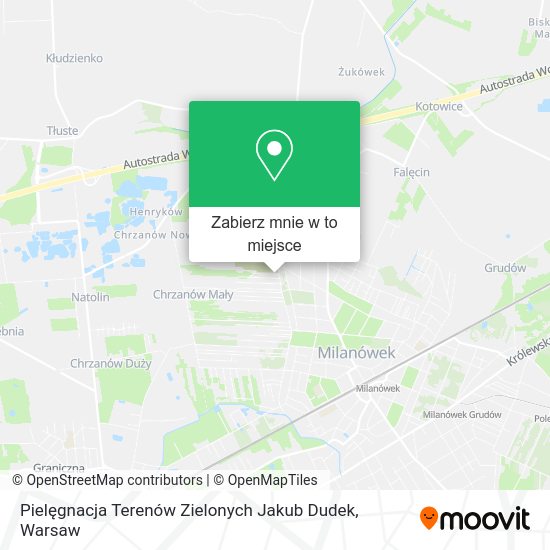 Mapa Pielęgnacja Terenów Zielonych Jakub Dudek