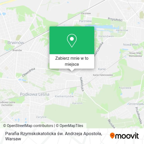 Mapa Parafia Rzymskokatolicka św. Andrzeja Apostoła