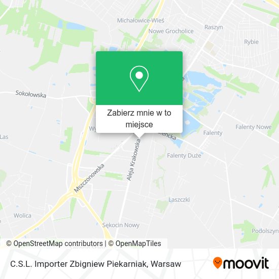 Mapa C.S.L. Importer Zbigniew Piekarniak