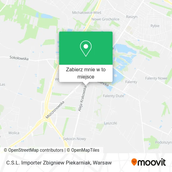 Mapa C.S.L. Importer Zbigniew Piekarniak