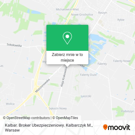 Mapa Kalbar. Broker Ubezpieczeniowy. Kalbarczyk M.