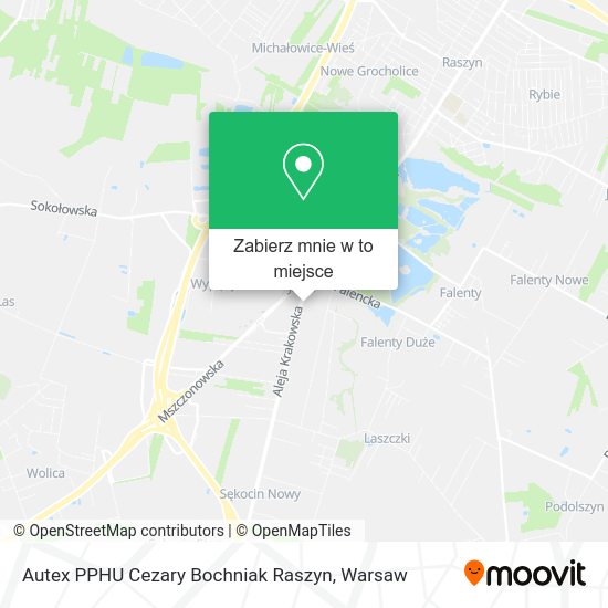 Mapa Autex PPHU Cezary Bochniak Raszyn