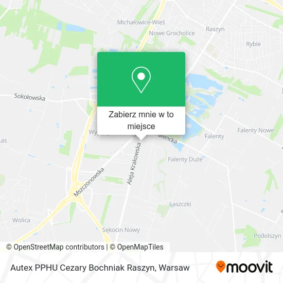Mapa Autex PPHU Cezary Bochniak Raszyn