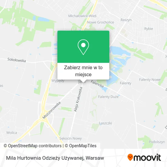 Mapa Mila Hurtownia Odzieży Używanej