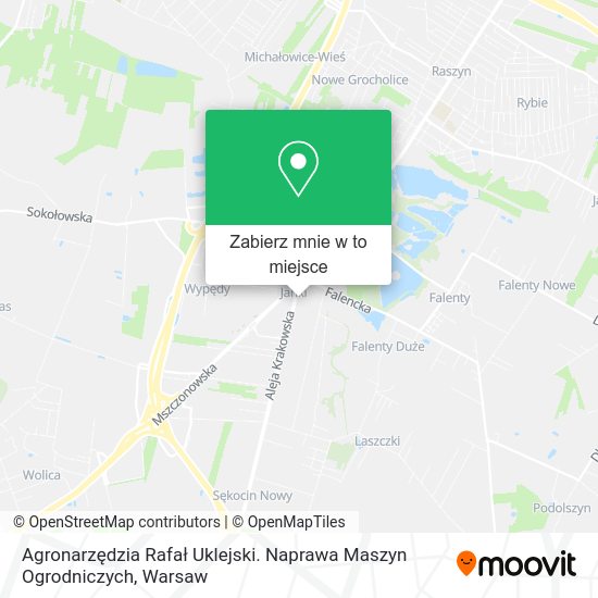 Mapa Agronarzędzia Rafał Uklejski. Naprawa Maszyn Ogrodniczych