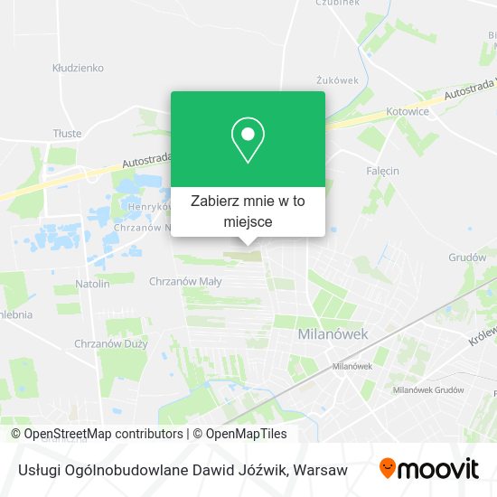 Mapa Usługi Ogólnobudowlane Dawid Jóźwik