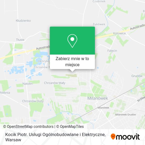 Mapa Kocik Piotr. Usługi Ogólnobudowlane i Elektryczne