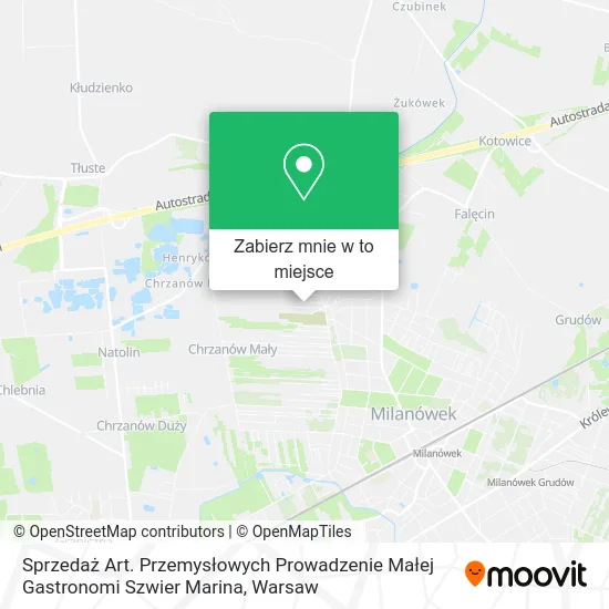 Mapa Sprzedaż Art. Przemysłowych Prowadzenie Małej Gastronomi Szwier Marina