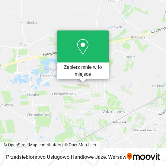 Mapa Przedsiebiorstwo Uslugowo Handlowe Jaze