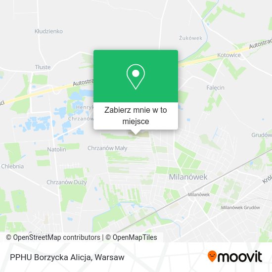 Mapa PPHU Borzycka Alicja