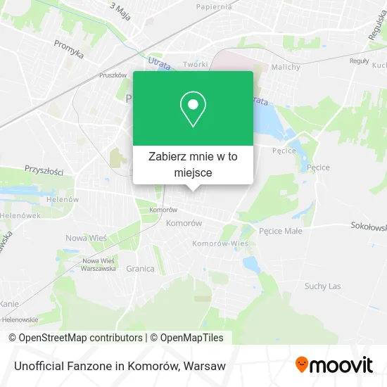 Mapa Unofficial Fanzone in Komorów