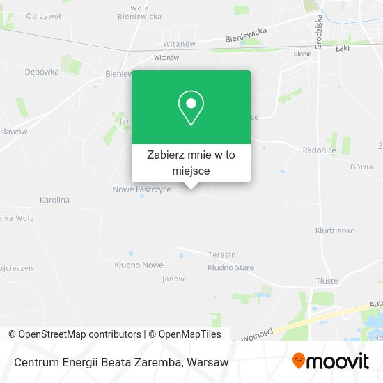 Mapa Centrum Energii Beata Zaremba