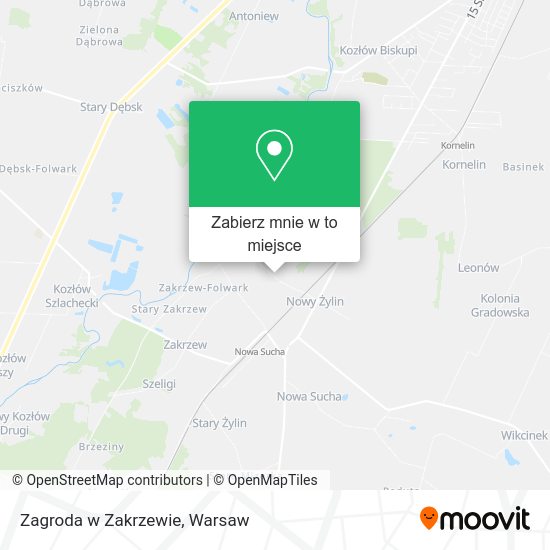 Mapa Zagroda w Zakrzewie