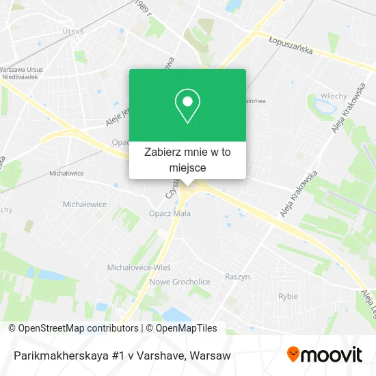 Mapa Parikmakherskaya #1 v Varshave