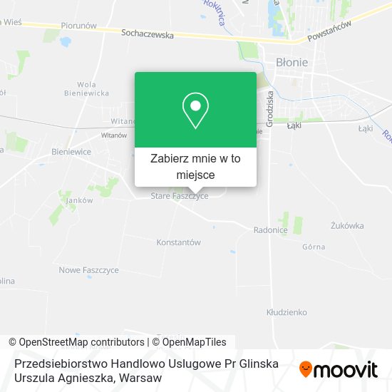 Mapa Przedsiebiorstwo Handlowo Uslugowe Pr Glinska Urszula Agnieszka