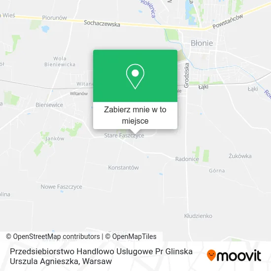 Mapa Przedsiebiorstwo Handlowo Uslugowe Pr Glinska Urszula Agnieszka
