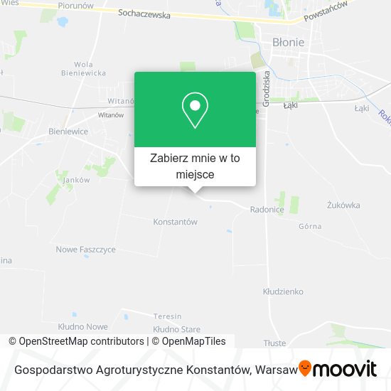 Mapa Gospodarstwo Agroturystyczne Konstantów